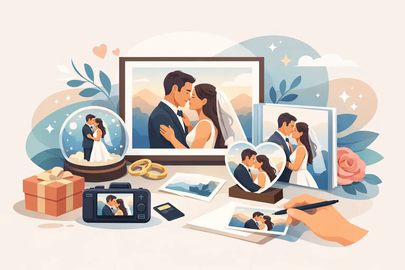 Individuelles Hochzeitsgeschenk mit Foto gestalten