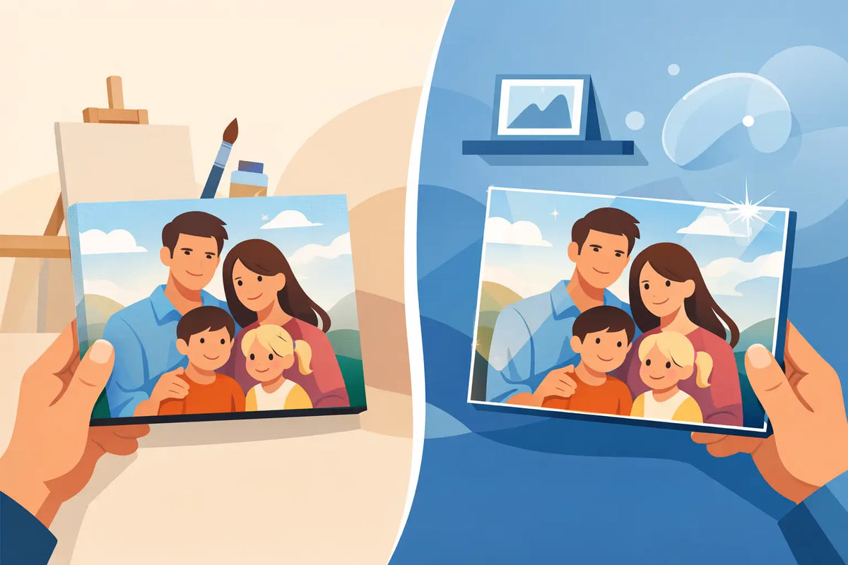 Leinwand oder Acrylglas fürs Familienfoto?