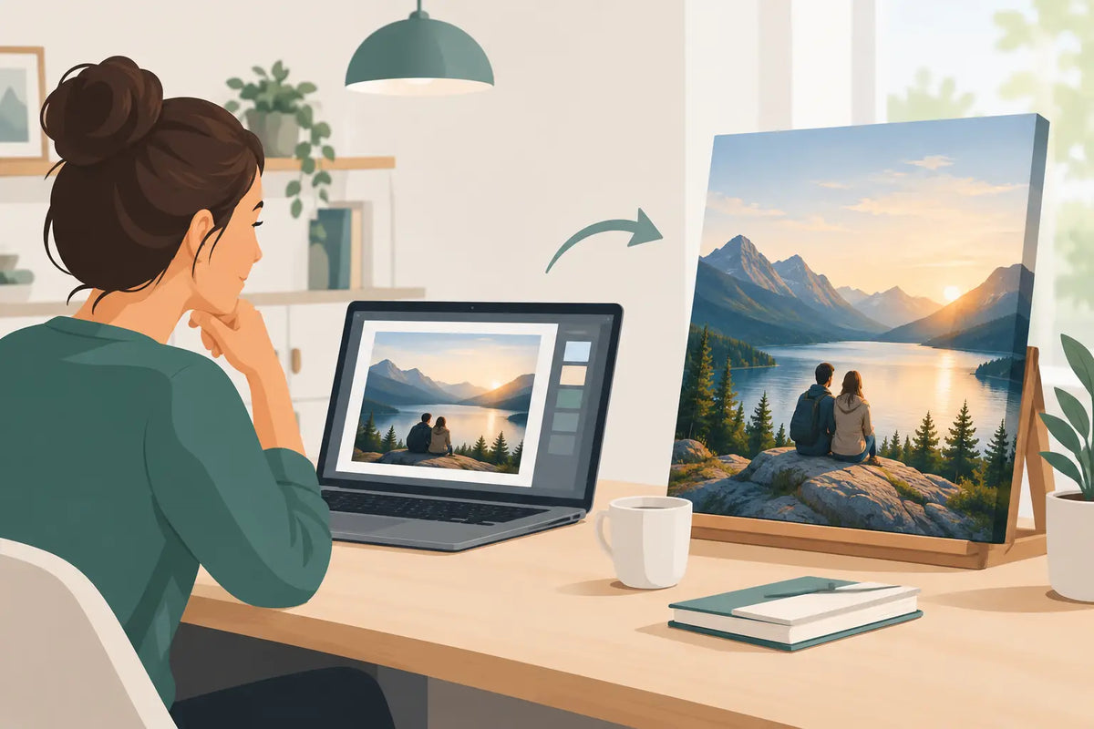 Wunschmotiv als Leinwand gestalten leicht gemacht
